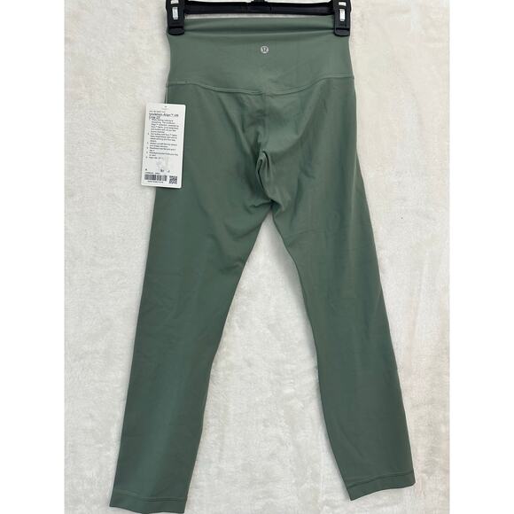 NWT Lululemon Align HR Crop Pants 4 Green 23" Inseam Activewear - Picture 3 of 4